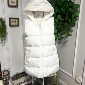 Robin K White Puffer Vest